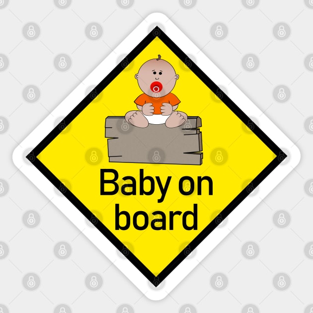 Baby on Board Sticker by SandraKC
